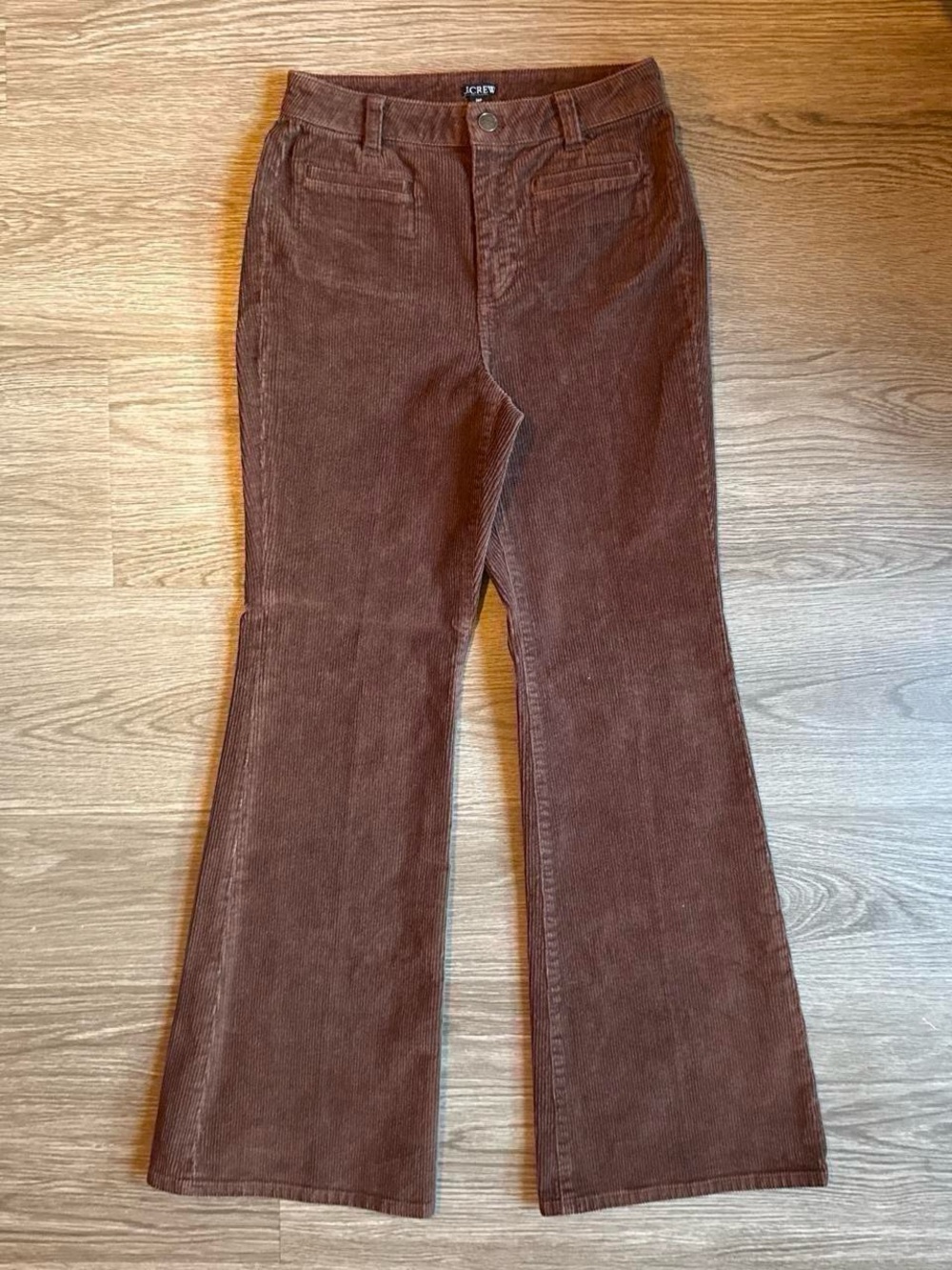 J. Crew Brown Corduroy Vintage Flare Pants - Picture 3 of 4